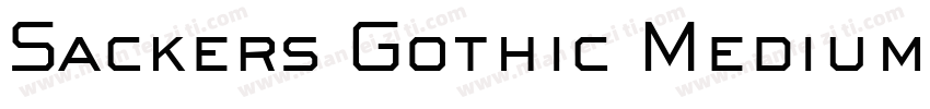 Sackers Gothic Medium字体转换